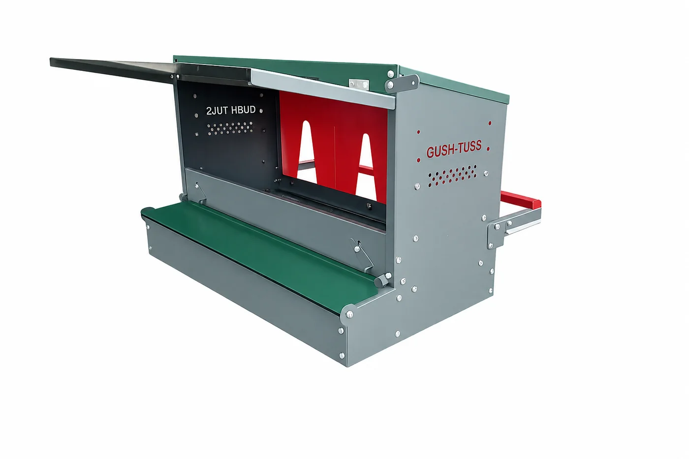Gush-Tuss nesting box without legs, Rear Rollout configuration
